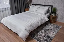 Комплект постільної білизни Moon&Star Satin Premium Royal White євро 200х220 см наволочки 2х50х70 см