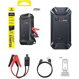 Пусковий пристрій (бустер) для автомобіля Baseus PrimeTrip VJ1 Jump Starter 12000 mAh (C01194) Black - мініатюра 5