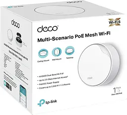 WiFi Mesh система TP-Link Deco X50-PoE 1pack (AX3000) 1 роутер - мініатюра 5