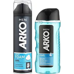 Подарунковий набір Arko Men Cool: Піна для гоління 200 мл + Гель для душу 260 мл - мініатюра 2