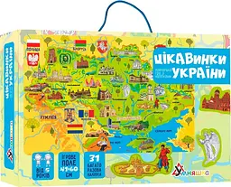 Гра навчальна з наліпками Цікавинки України Умняшка КП-001 83 наліпки Різнокольоровий shop (4820129202026)