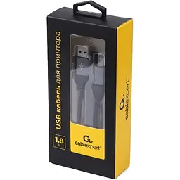 Кабель Cablexpert USB 2.0 AM/BM 1.8 m Black/Gray [CCBP-USB2-AMBM-6] [119091] - мініатюра 4