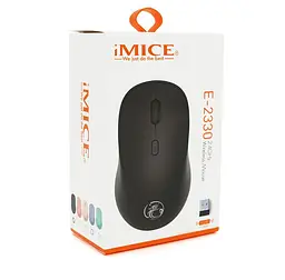 Ігрова миша бездротова iMice E2330 Wireless 1600DPI, 4 кнопок, 2.4Ghz 10 м, Win, Mac OS, 2 AAA, Black - мініатюра 4