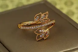 Кільце Xuping Jewelry молоде листя р 16 золотисте - мініатюра 2