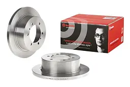 Диск гальмівний невентильований Mitsubishi Pajero II, Pajero Sport I, 90-25р Brembo (08.7106.10)
