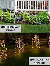 Садовий світильник на сонячній батареї «Плакуча верба» - мініатюра 7