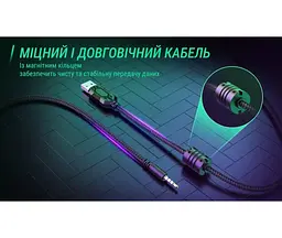 Навушники Fifine ігрові дротові H9 гарнітура геймерська чорна - мініатюра 6