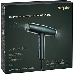 Фен Babyliss Air Power Pro 1700 Вт зелений (D6555DE) - мініатюра 4