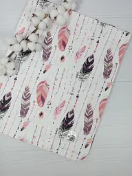 Пелюшки дитячі a.l.babybox Пір'я рожеве 50х80 см 3 шт. (NA 18170031) - мініатюра 6