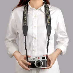 Ремінь-вишиванка для дзеркальної фотокамери Canon 142 см Чорний (IBX009B) - мініатюра 8