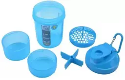Шейкер спортивний SmartShake Original2GO 600 мл Neon Blue (10560102) - мініатюра 4
