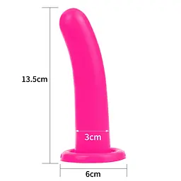 Фалоімітатор LoveToy Holy Dong Medium 13.5 см рожевий - мініатюра 7