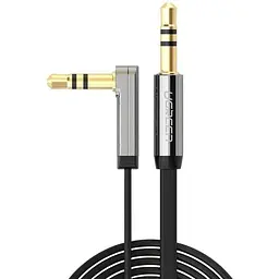 Аудіо кабель Ugreen AV119 3.5 мм Male to 3.5 мм Male Straight to angle flat Cable 1 м (10597)