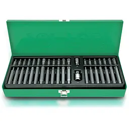 Комплект біт 10мм, TORX, SPLINE 40од. Toptul hoz0007962