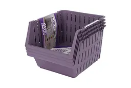 Набір кошиків Violet House Бамбу, поліпропілен, 36х30х22 см, сірий (1021 Бам PL Наб4 шт) - мініатюра 2