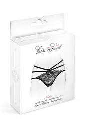Трусики з відкритою попкою Fashion Secret Nadia Black One size - мініатюра 3