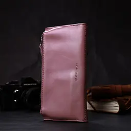 Шкіряний жіночий гаманець GRANDE PELLE 21х10,5х2 см acs0027019 - мініатюра 8