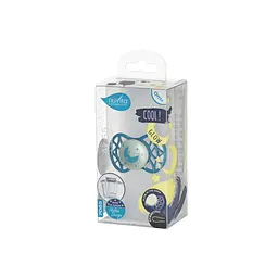 Пустушка Nuvita 7065 Air55 Cool симетрична 0m+ місяць світиться у темряві бірюзова NV7065GE - мініатюра 5
