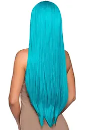 Перука Leg Avenue 33″ Long straight center part wig turquoise - мініатюра 2