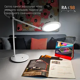 LED лампа настiльна VIDEX VL-TF15W 20W 4100K біла VIDEX (26905-000) - мініатюра 9