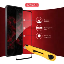 Скло захисне Intaleo Full Glue Moto G72 Black (1283126582998) - мініатюра 5