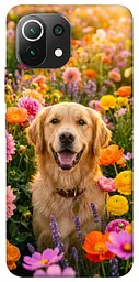 TPU чохол Demsky Flowery labrador для Xiaomi Mi 11 Lite