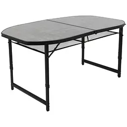 Стіл Bo-Camp Northgate Oval 150x80 cm Black/Grey (1404188) - мініатюра 1