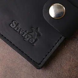 Матове чоловіче вінтажне портмоне Shvigel 16453 чорне - мініатюра 10