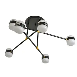 Люстра Brille молекула LED 65W WW BK (BL-952S/6)