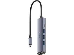 USB-хаб CUDY UH605 Grey