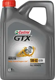 Моторна олива CASTROL GTX 5W-40 4л (15E62C)