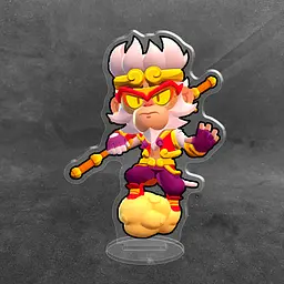 Акрилова колекційна фігурка Brawl Stars Міко у скіні «Сунь Укун» (Wukong Miko) 10 см