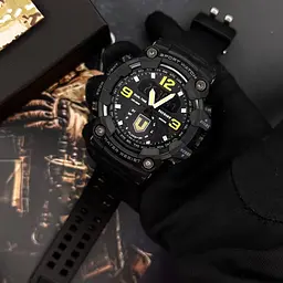Чоловічий наручний годинник 004BKTRO ТРО Чорні + Коробка Patriot acs0031055 - мініатюра 3