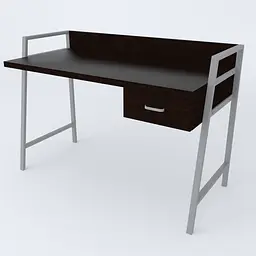Письмовий стіл Ferrum-decor 750x1200x600 Сірий метал ДСП Венге Магія 32 мм (FRD-105376) - мініатюра 4