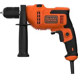Дриль ударний Black+Decker мережевий 500 Вт (BEH200-QS) - мініатюра 3