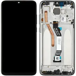 Дисплей Xiaomi Redmi Note 8 Pro Single Sim чорний, оригінал PRC, з рамкою, Black