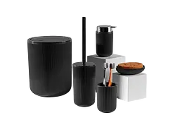 Дозатор для мила Idea Home AYS1SS Black (72151) - мініатюра 3