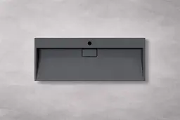 Умивальник VBI Este 120x46 см накладний/підвісний 1/O black VBI-019928