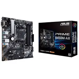 Материнська плата Asus (PRIME B450M-A II) - мініатюра 2