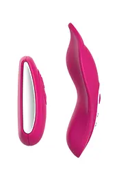Вібратор у трусики Liebe Panty Vibe Recargable Cerise, нагрів до 39 °C, пульт, трусики S-M в комплекті - мініатюра 3