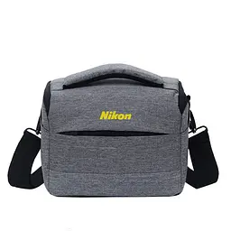 Сумка для фотоапарата Nikon D протиударний чохол Сірий із чорним (IBF063SB)