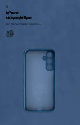 Чехол ArmorStandart ICON для Samsung M35 5G (M356) Camera cover Blue (ARM77973) - мініатюра 4