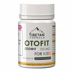 Таблетки Tibetan Formula Отофіт дитячий для покращення слуху 720 таблеток