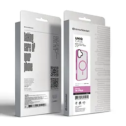 Чехол для Apple iPhone 16 Plus, Uniq MagCase, розовый, противоударный, панель-накладка с MagSafe, ударопрочный TPU+PC, с магнитом MagSafe, поддержка полноценной беспроводной зарядки, ArmorStandart (ARM79504) - мініатюра 6