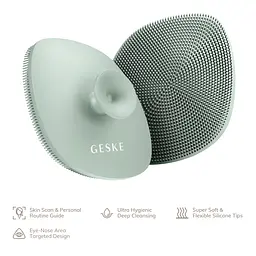 Щітка для обличчя GESKE Facial Brush 4 в 1 з тримачем зелена - мініатюра 2