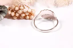 Каблучка з родієвого срібла з колосками 18 SK-0068 - мініатюра 3