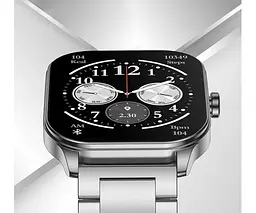 Розумний годинник Amazfit Pop 3S Metal Silver Metallic Strap з металевим ремінцем - мініатюра 4