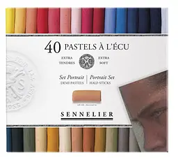 Набір сухої пастелі Sennelier Portrait (Портрет), 40 кольорів, 1/2, картон - мініатюра 2