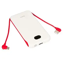 Портативна батарея Power Bank Hoco Borealis з вбудованим кабелем 10000mAh цифровий LED дисплей J71 - мініатюра 3