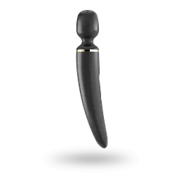 Вібромасажер Satisfyer Wand-er Woman (Black/Gold), водонепроникний, потужний, розмір XXL